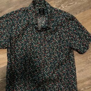RVCA Short Sleeve Cotton Shirt | Slim Fit | Medium